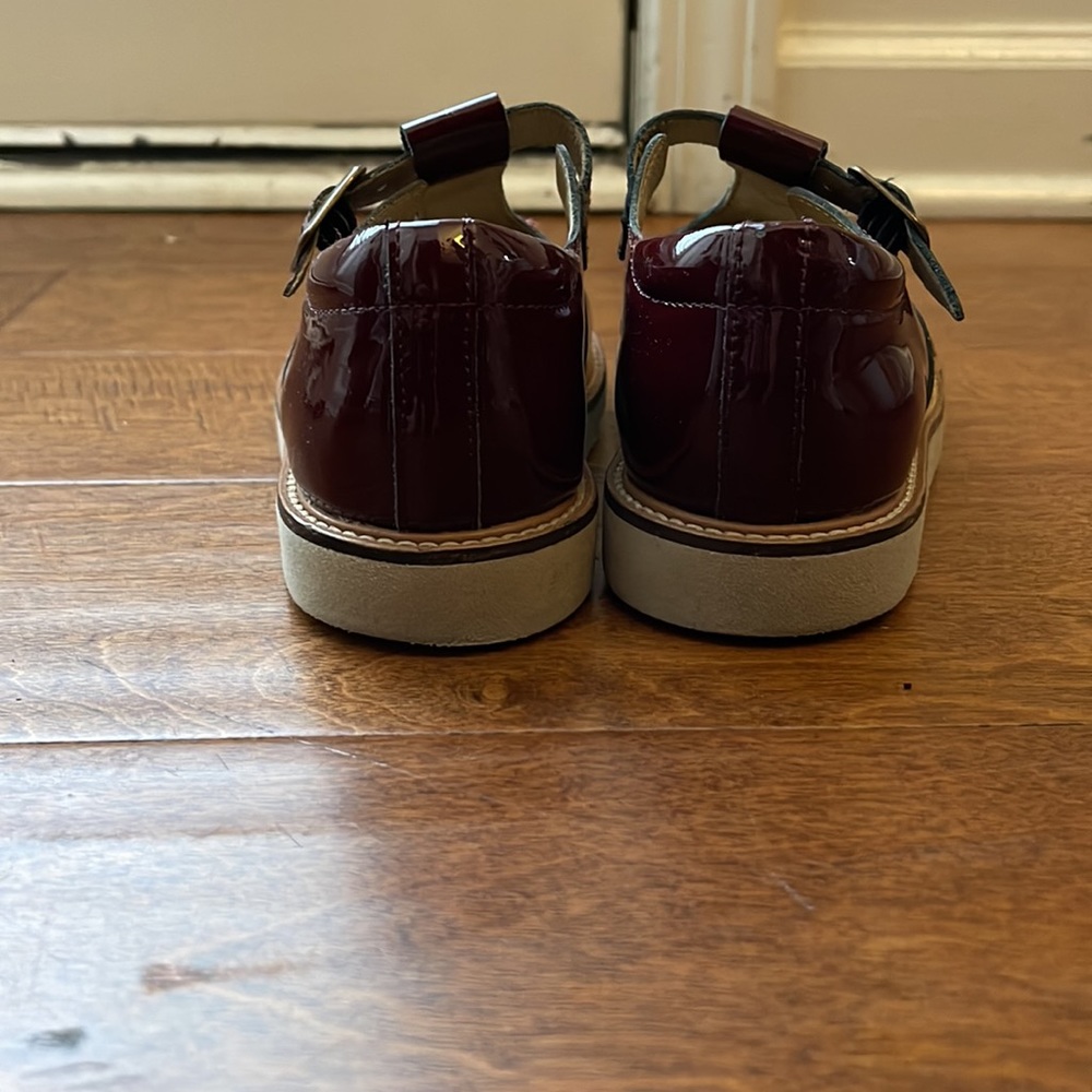 YOUNG SOLES ROSIE T-BAR SHOE CHERRY PATENT LEATHER - Picture 4 of 6